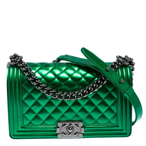 lime green chanel boy bag|Chanel bags for boys.